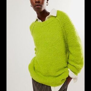 Free People Lime Green Sweater